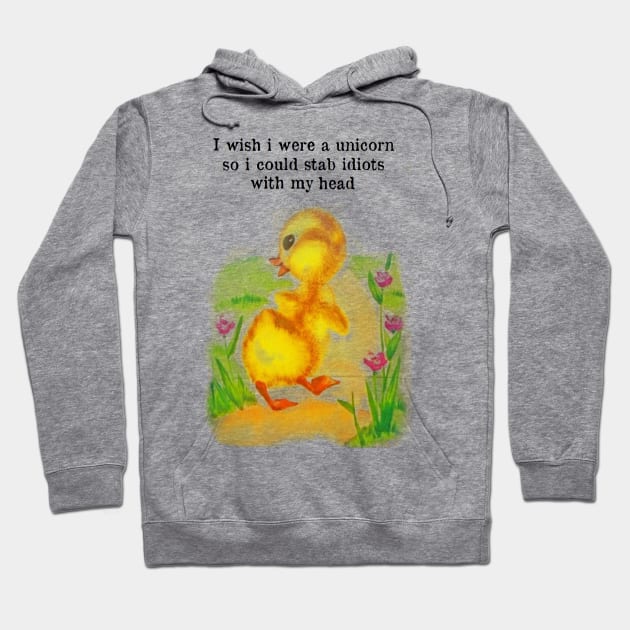 i wish i were a unicorn Hoodie by Stubbs Letterpress